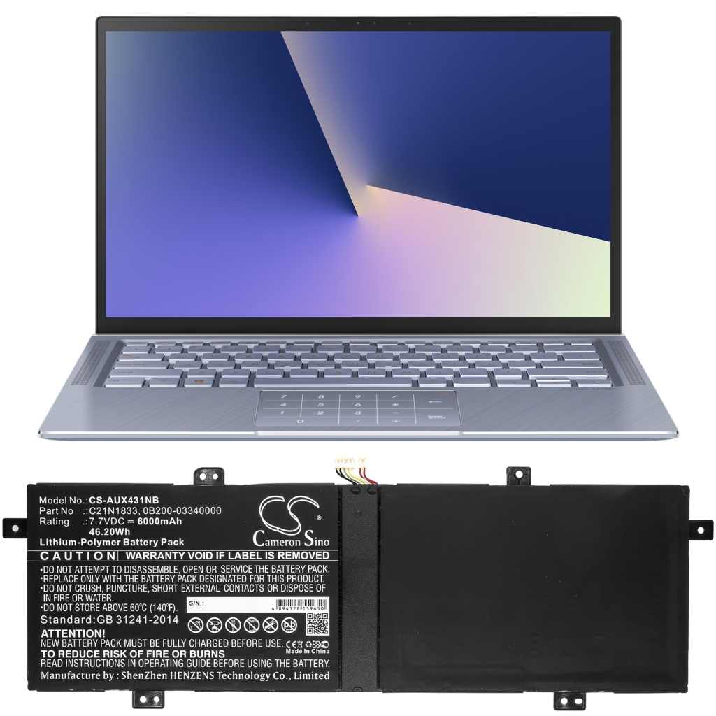 Batería para portátil Asus CS-AUX431NB
