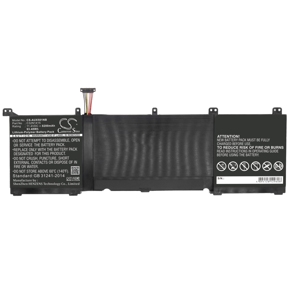 Batería para portátil Asus UX501JW