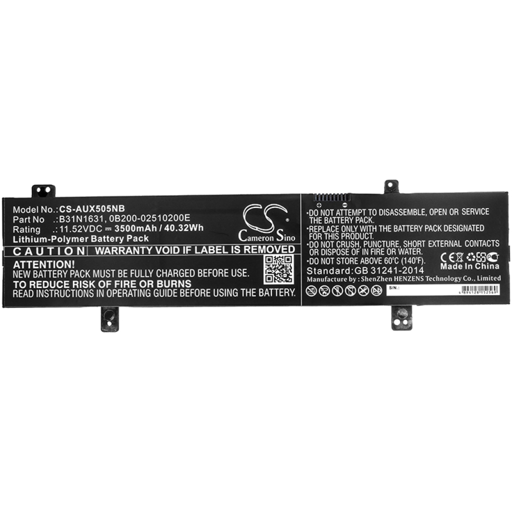 Batería para portátil Asus CS-AUX505NB