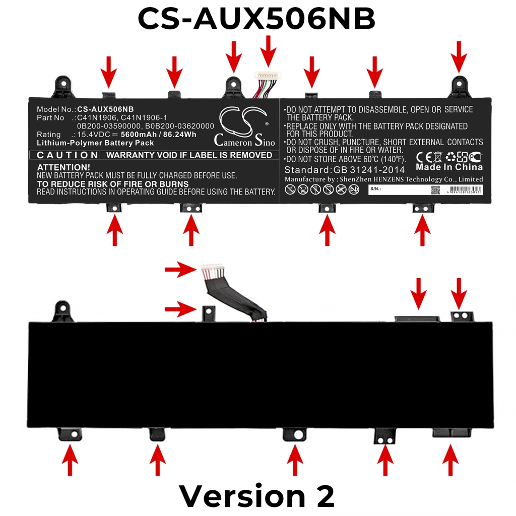 Batería para portátil Asus CS-AUX506NB