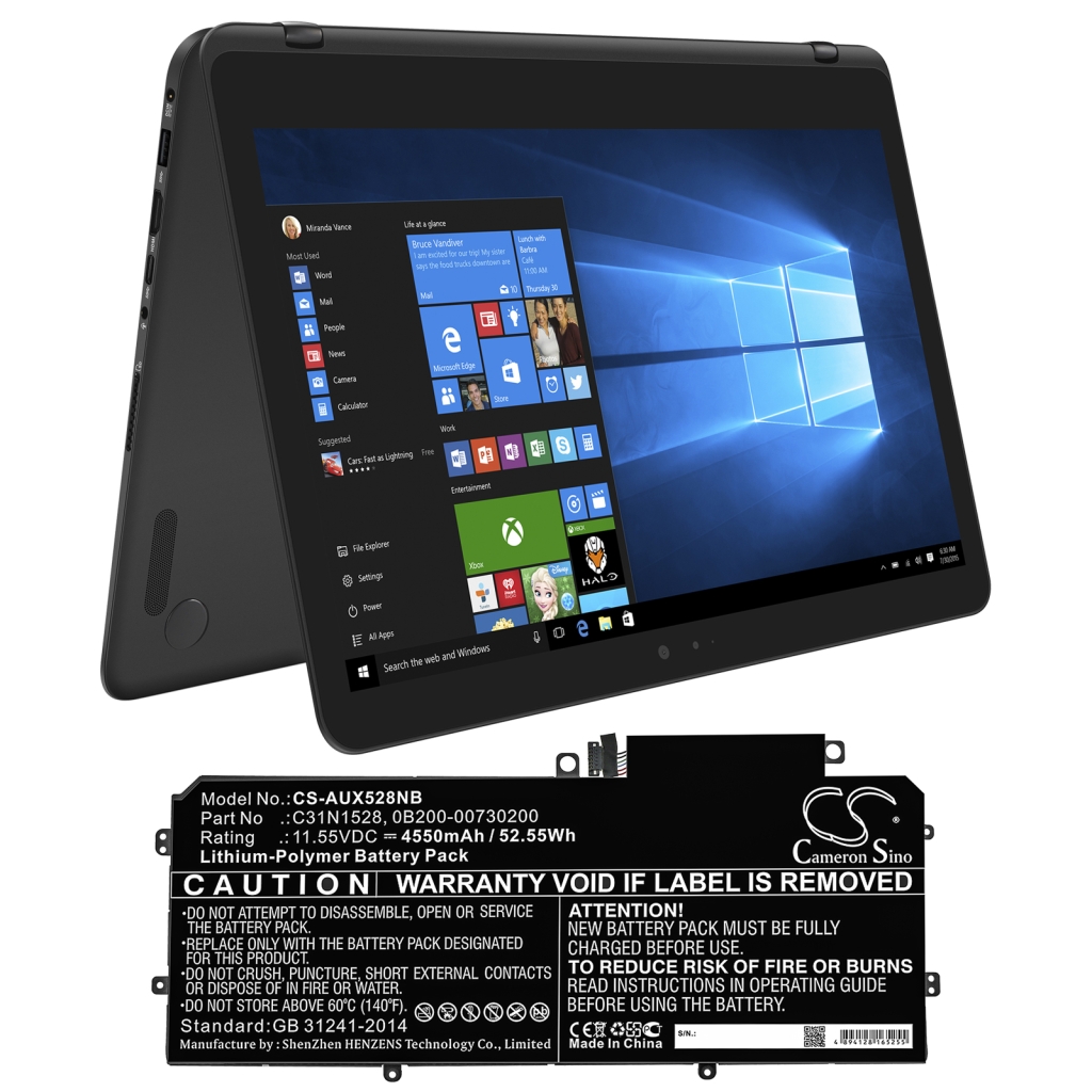 Batería para portátil Asus CS-AUX528NB