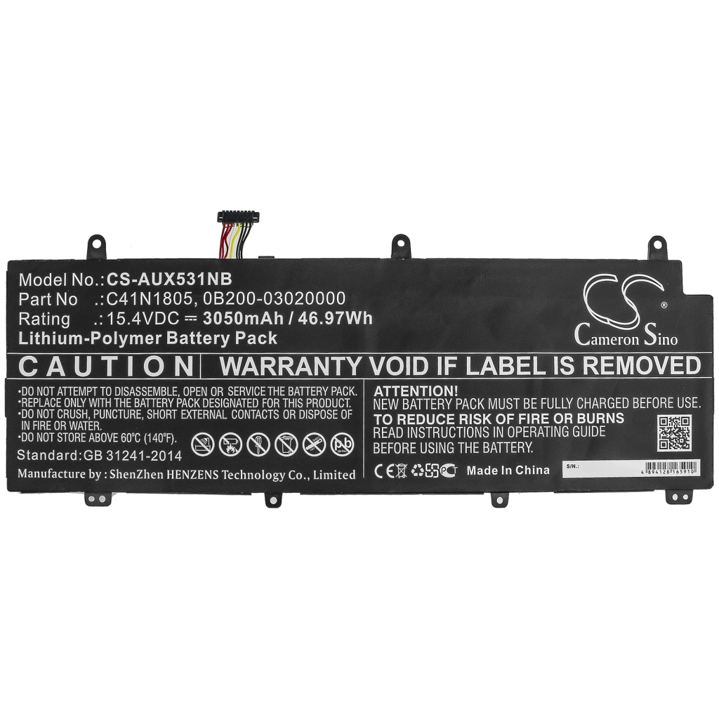 Batería para portátil Asus Zephyrus S GX531