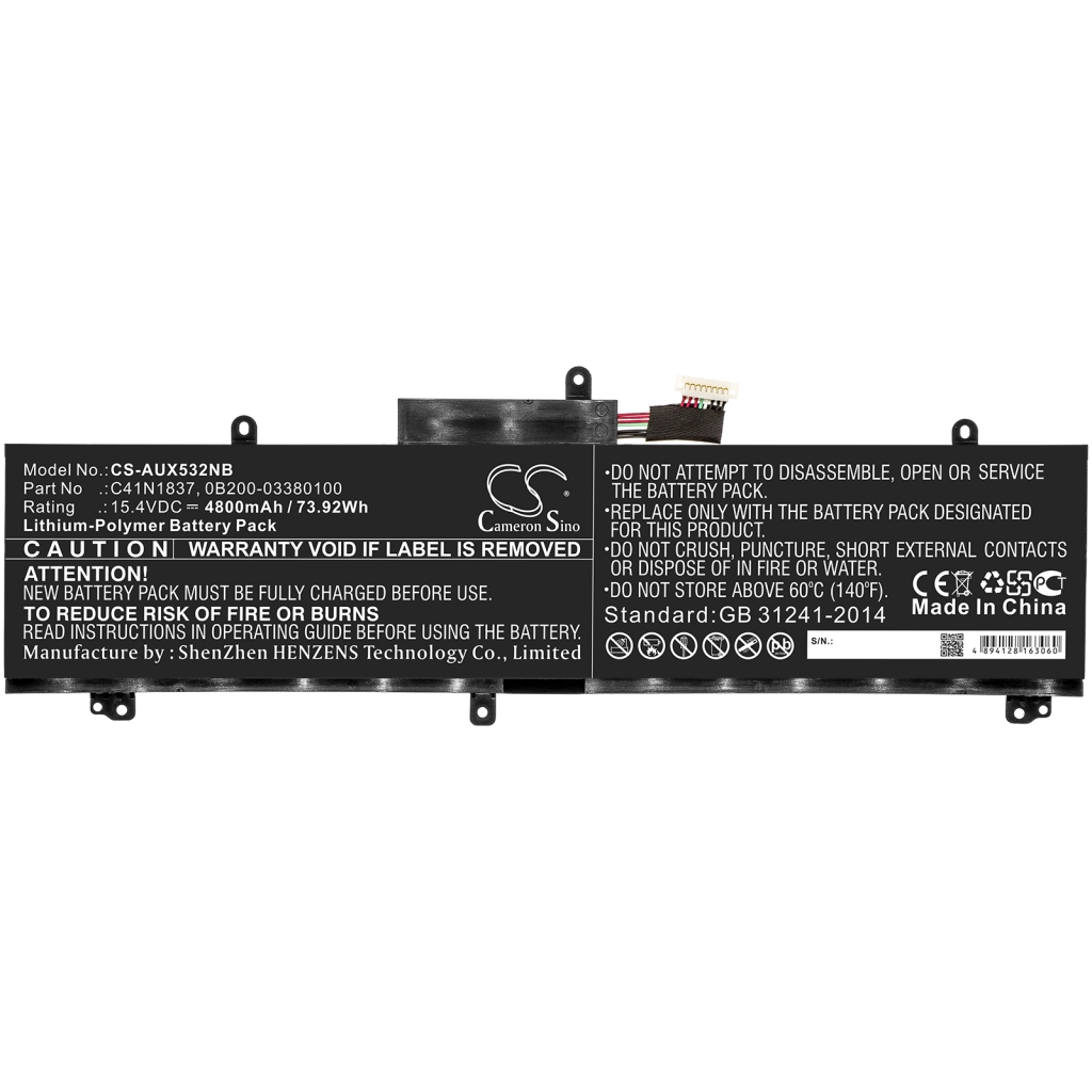 Batería para portátil Asus CS-AUX532NB