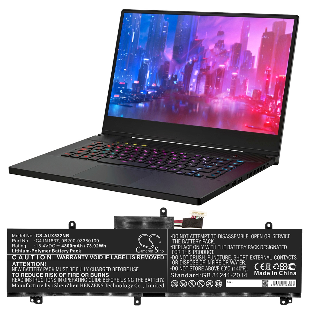 Batería para portátil Asus CS-AUX532NB