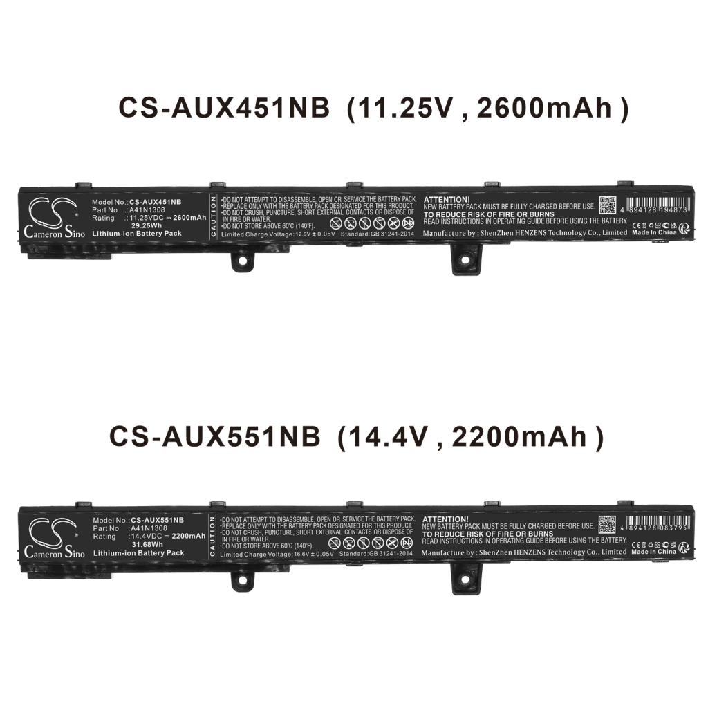 Batería para portátil Asus X551C-SX014H