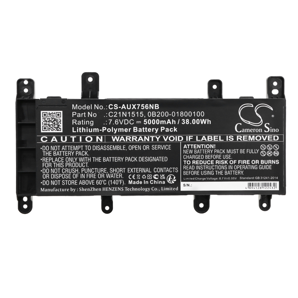 Batería para portátil Asus CS-AUX756NB