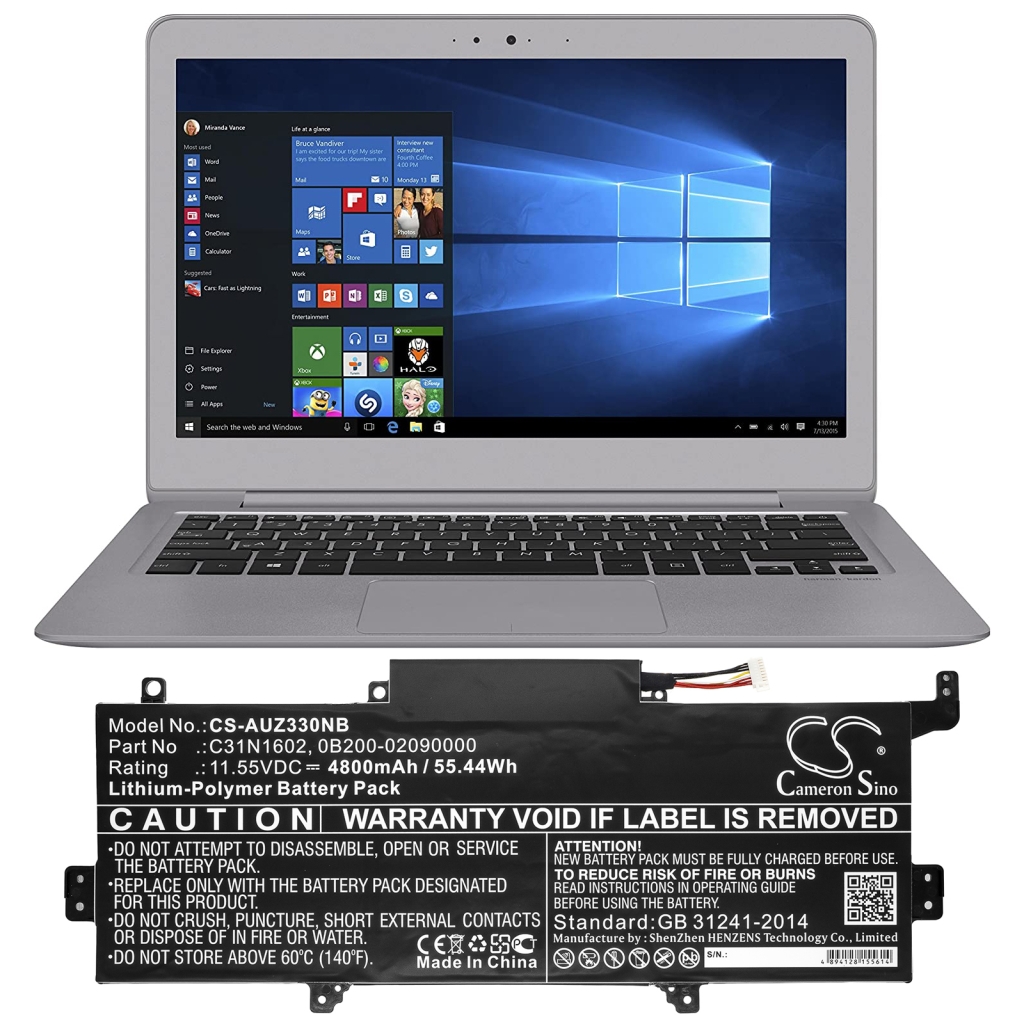 Batería para portátil Asus CS-AUZ330NB
