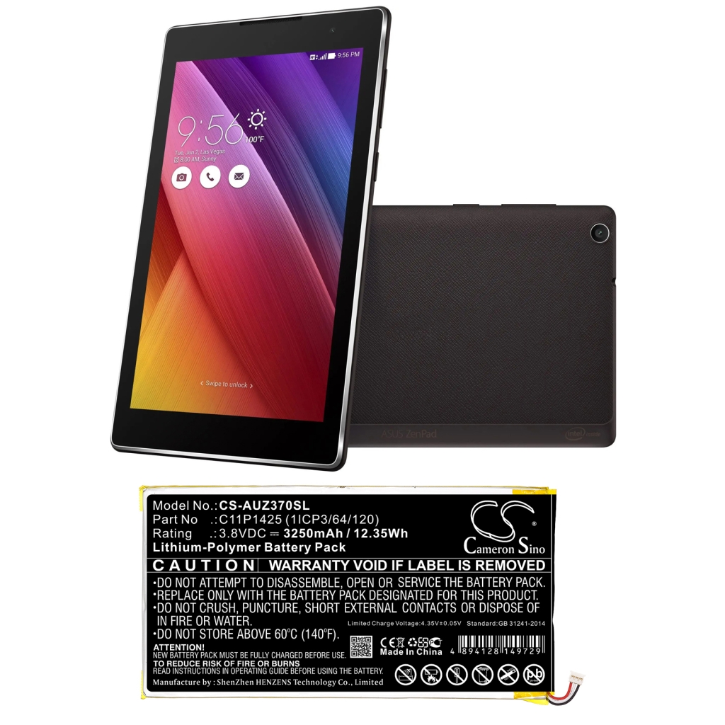 Batería de la tableta Asus CS-AUZ370SL