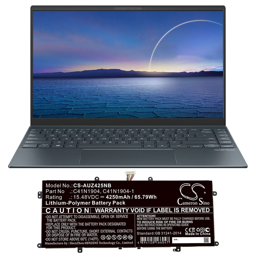 Batería para portátil Asus ZenBook UXF3000E