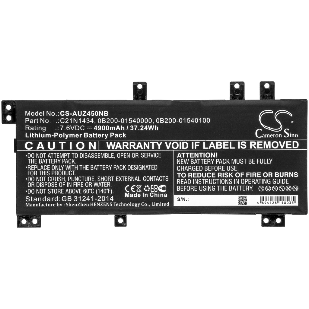 Batería para portátil Asus CS-AUZ450NB