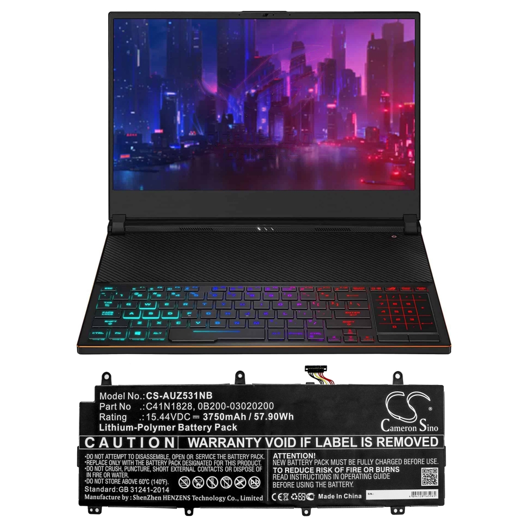Batería para portátil Asus CS-AUZ531NB
