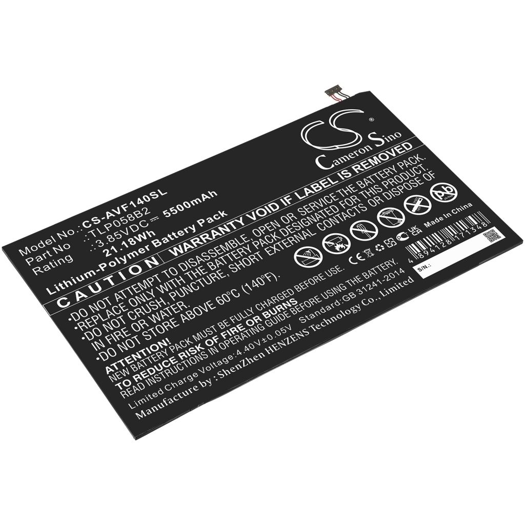 Batería de la tableta Vodafone CS-AVF140SL