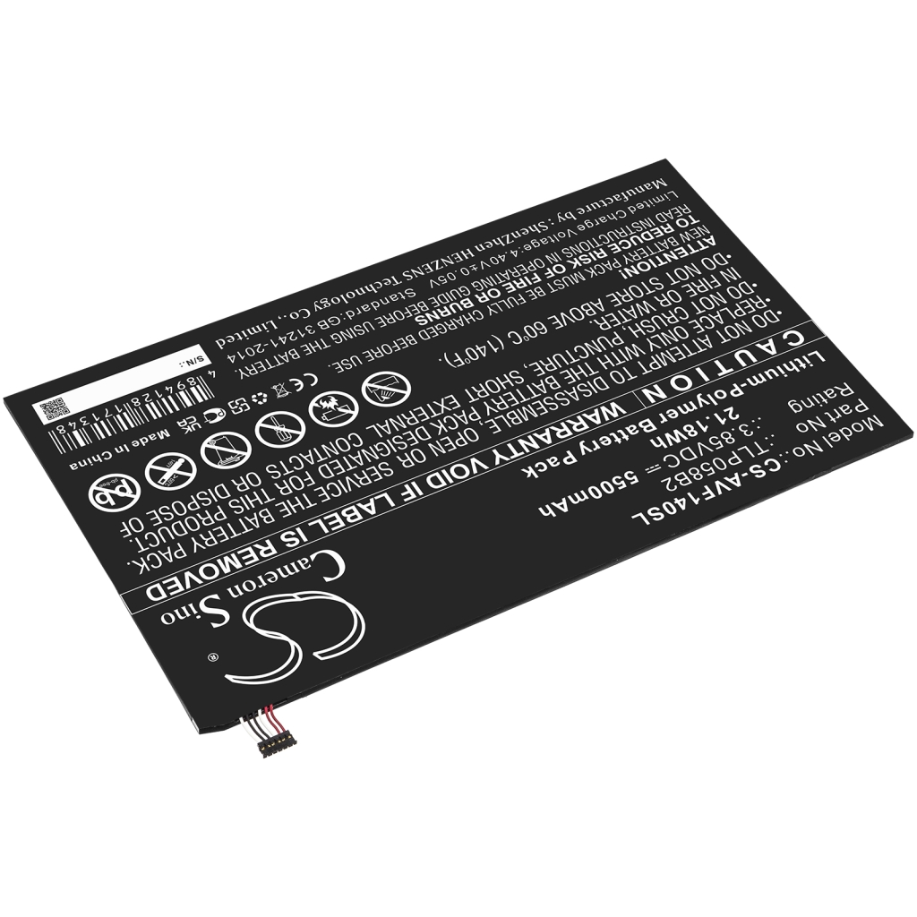 Batería de la tableta Vodafone CS-AVF140SL