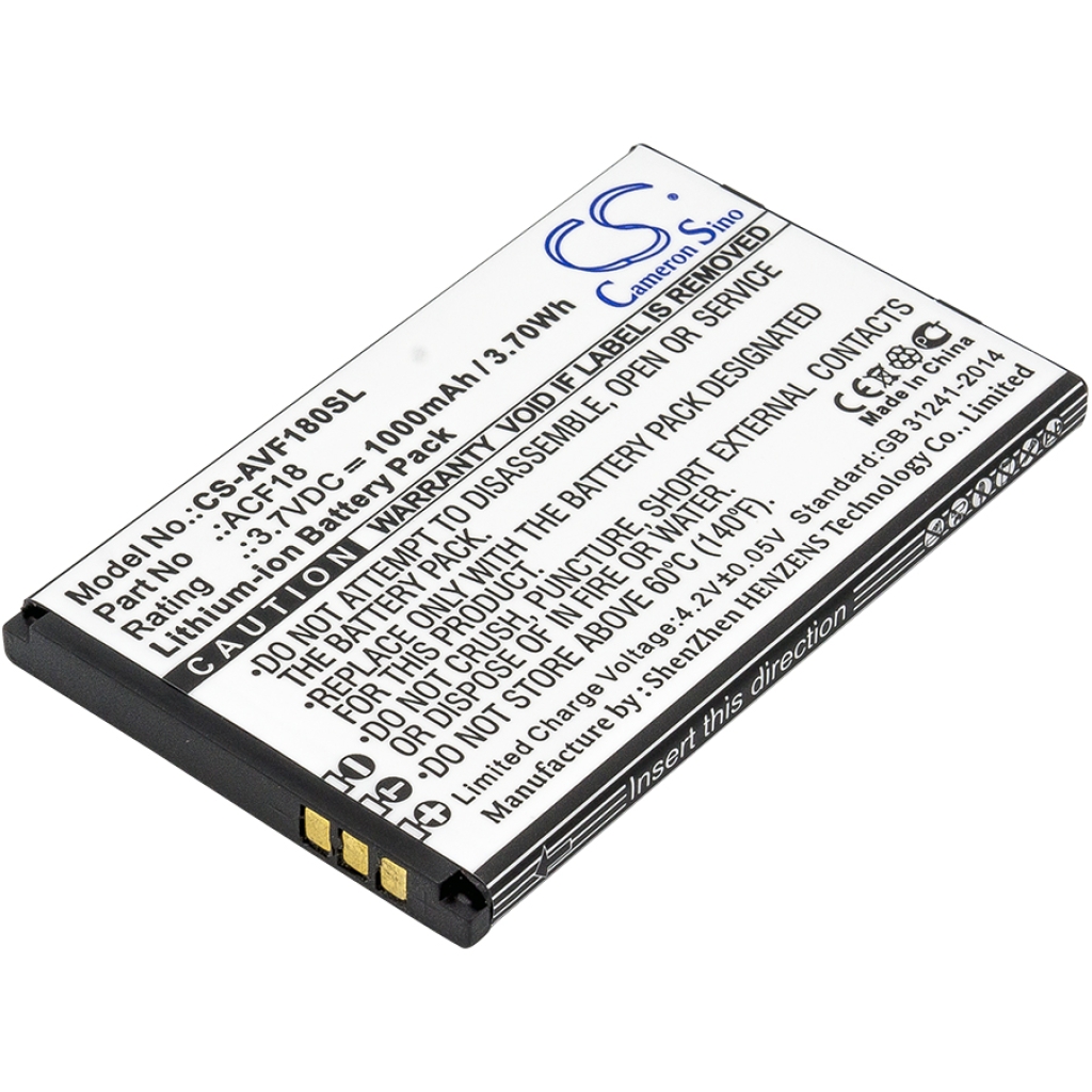 Batería del teléfono móvil Archos CS-AVF180SL
