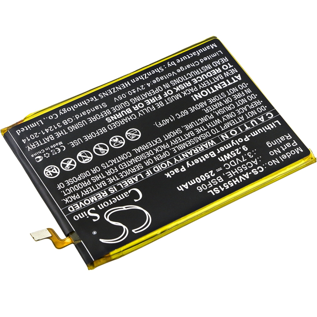 Batería del teléfono móvil Archos A55 Helium