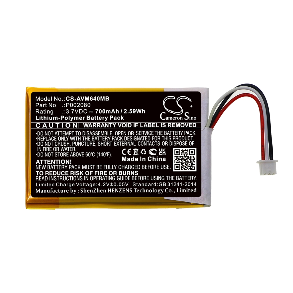 Batería de BabyPhone Alecto CS-AVM640MB