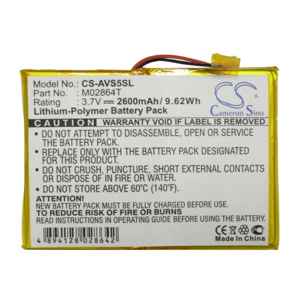 MP3, MP4, PMP Batería Archos CS-AVS5SL