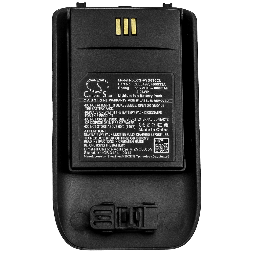 Batería para teléfono inalámbrico Ascom DH7-ABBA
