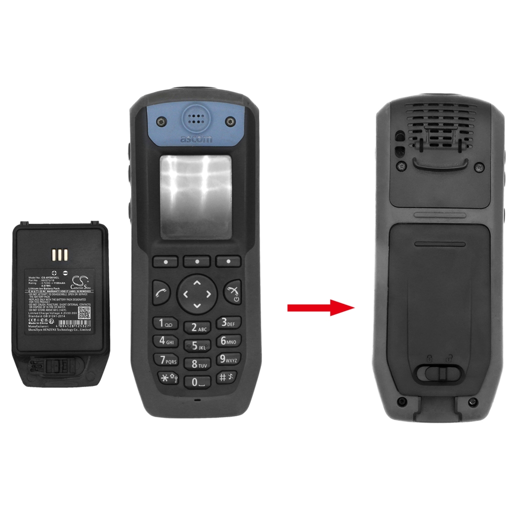 Batería para teléfono inalámbrico Avaya DECT 3749