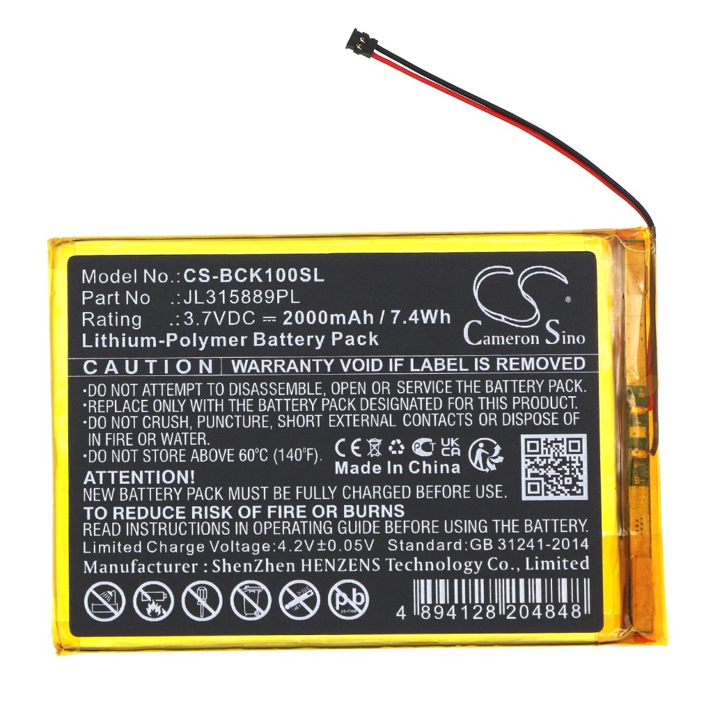 Batería Ebook, eReader Bookeen CS-BCK100SL