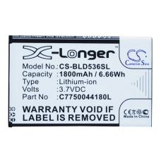 Reemplazo de batería compatible para BLU C775004180L
