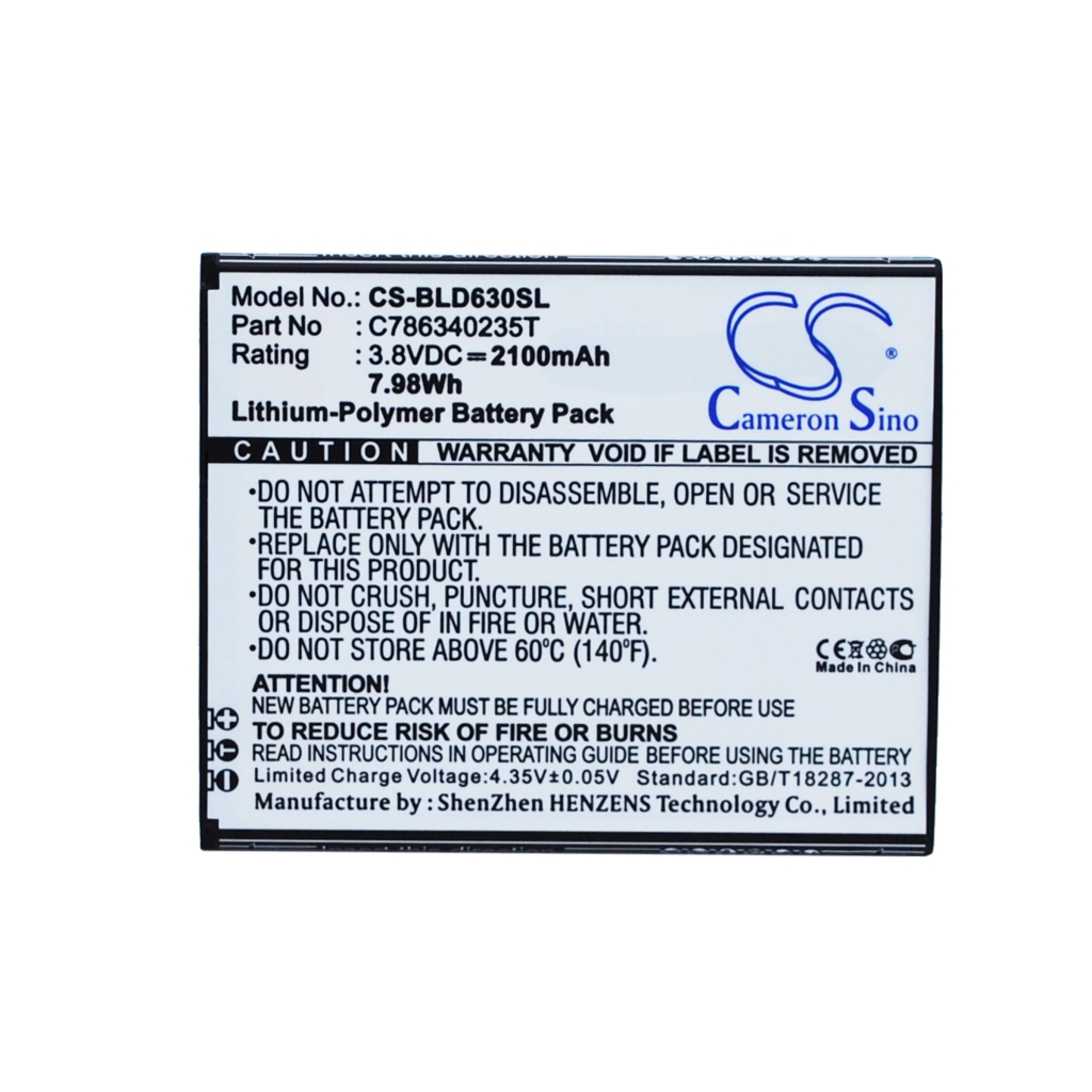 Batería del teléfono móvil BLU CS-BLD630SL