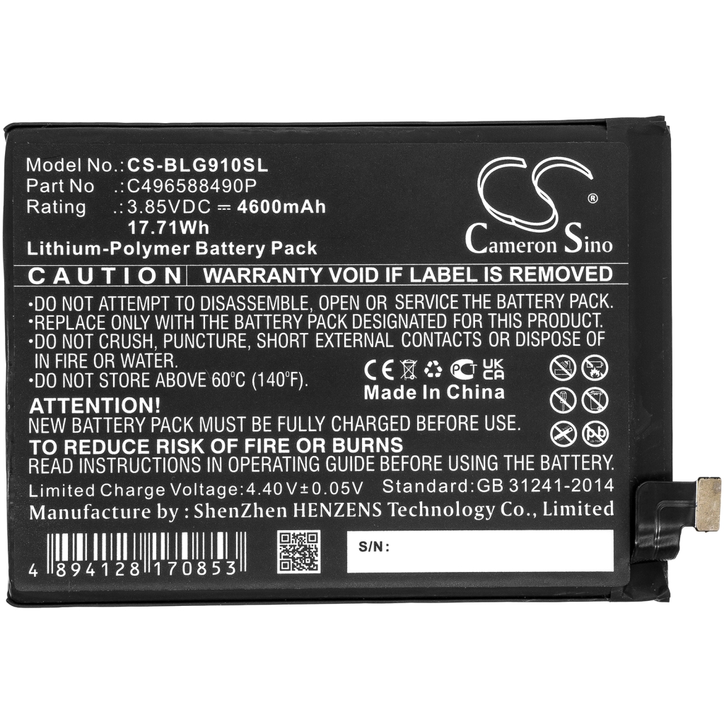 Batería del teléfono móvil BLU CS-BLG910SL