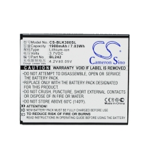 Reemplazo de batería compatible para LENOVO BL242