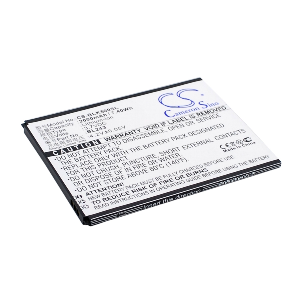 Batería del teléfono móvil Lenovo CS-BLK500SL