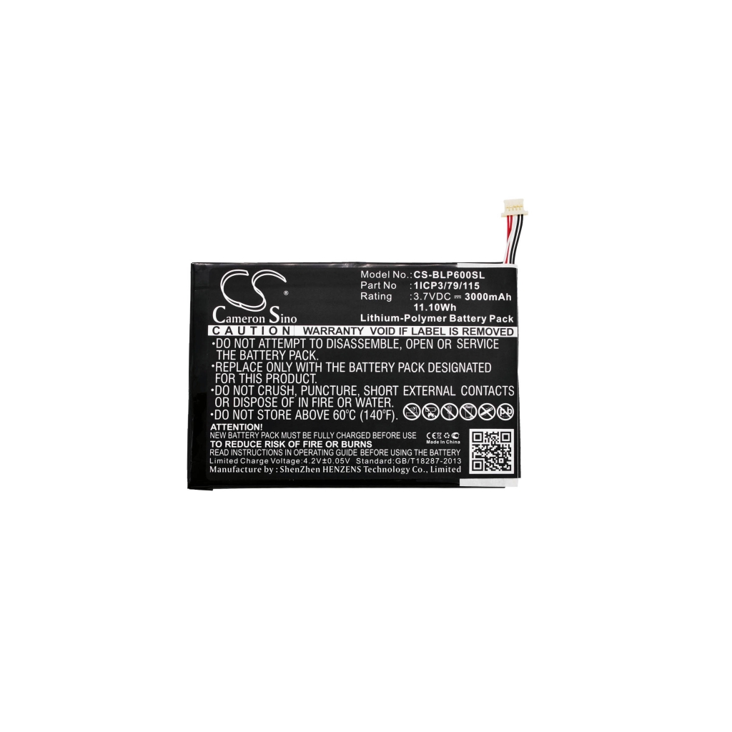 Batería de la tableta Blu CS-BLP600SL