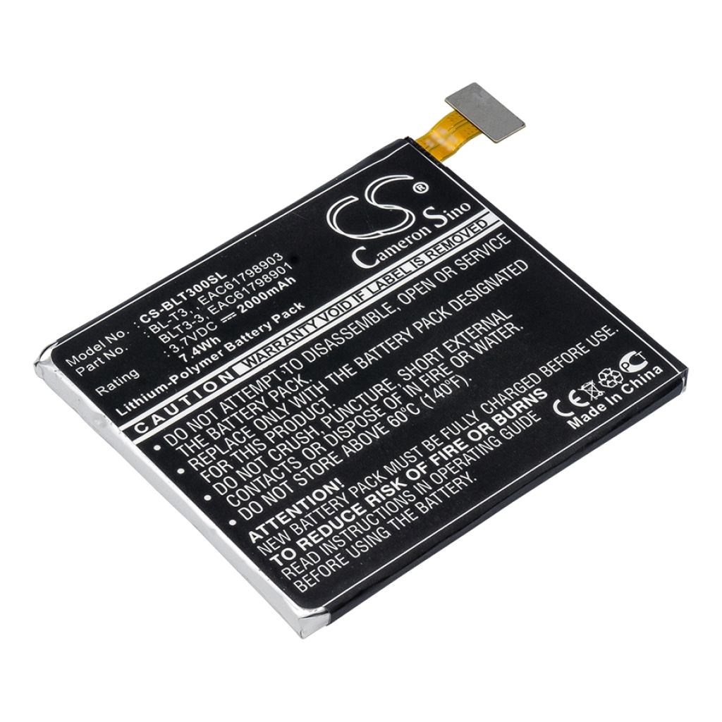 Batería de la tableta LG F100