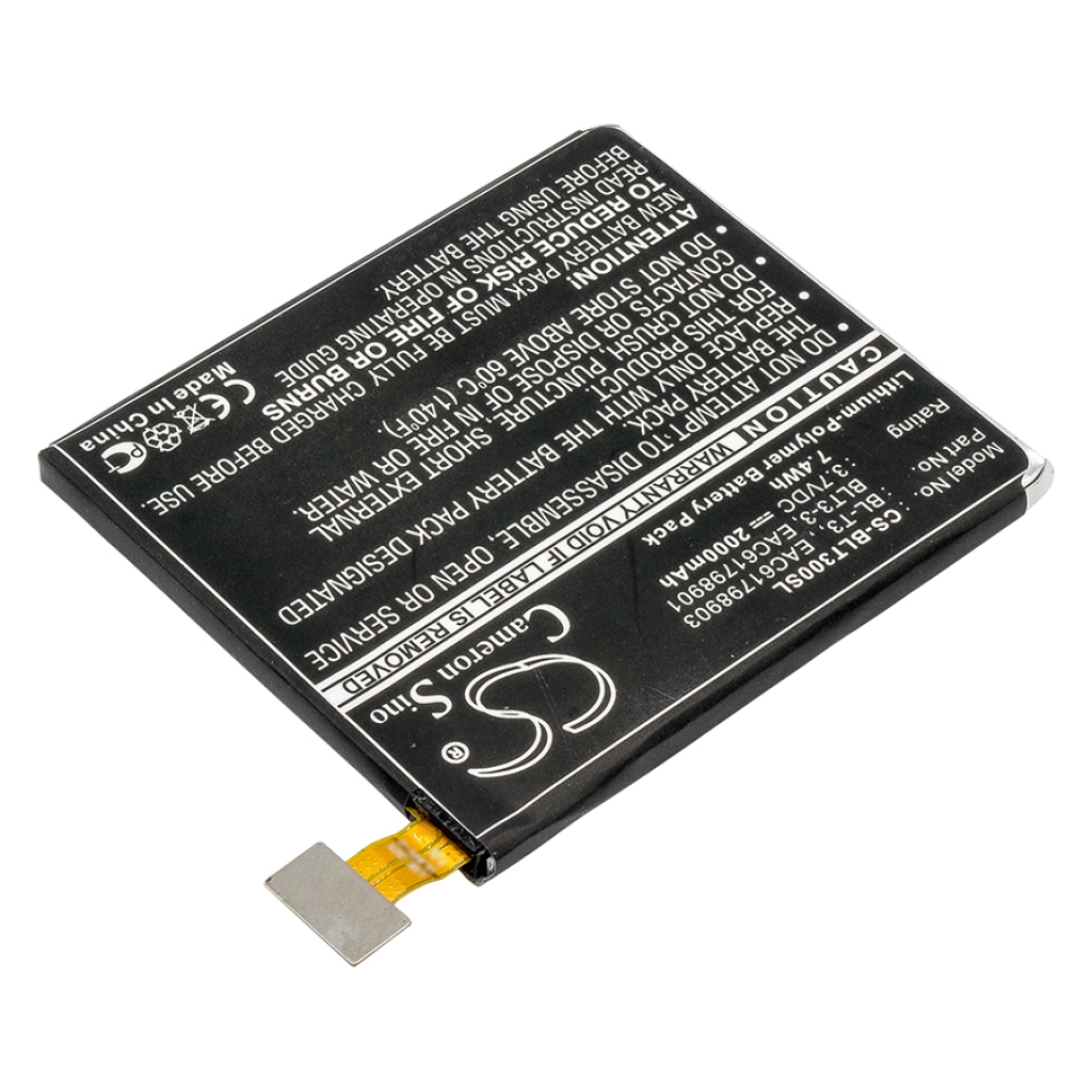 Batería de la tableta LG F100