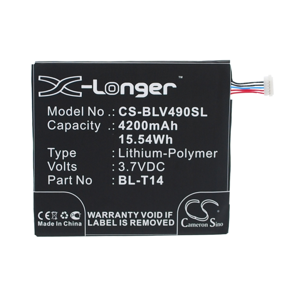 Batería de la tableta LG CS-BLV490SL