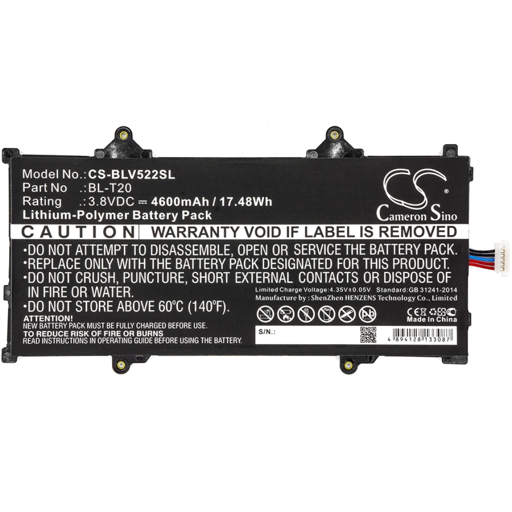 Batería de la tableta LG CS-BLV522SL