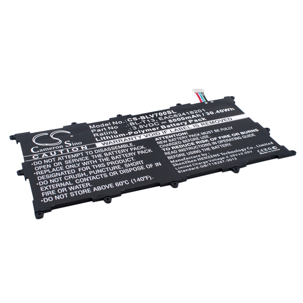 Batería de la tableta LG CS-BLV700SL