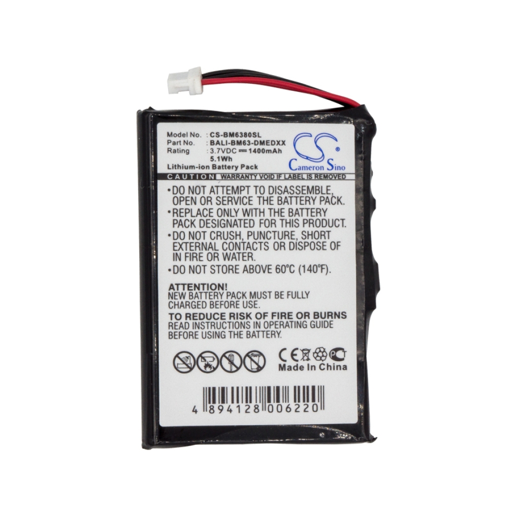 GPS, Batería del Navegador BlueMedia CS-BM6380SL