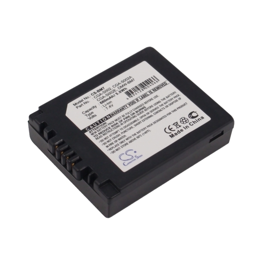 Batería de la cámara Panasonic CS-BM7
