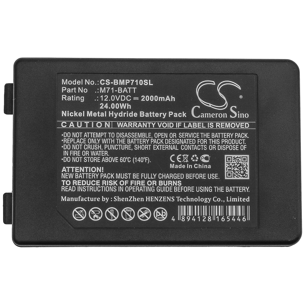 Batería de la impresora Brady CS-BMP710SL