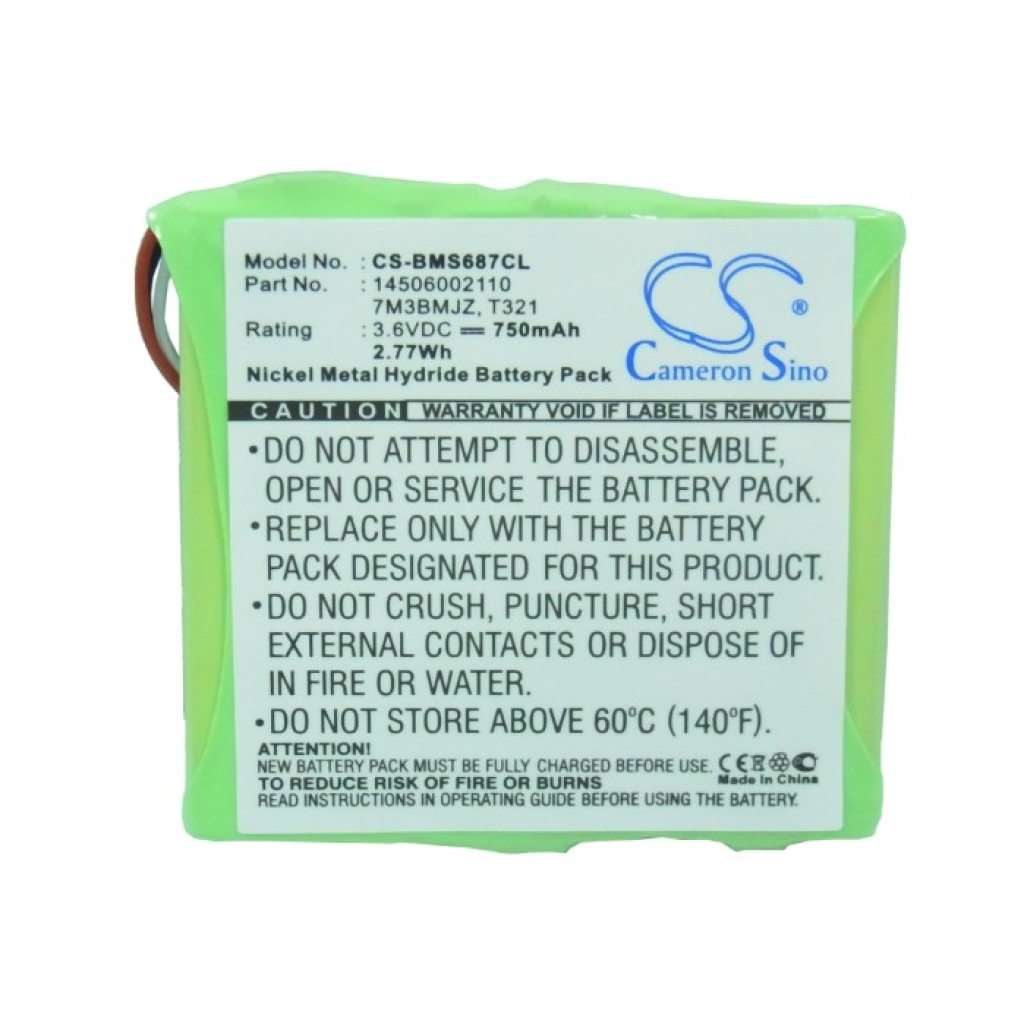 DeTewe GP Schneider Tiptel Batería para teléfono inalámbrico CS-BMS687CL