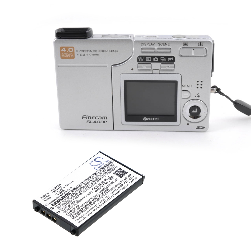 Batería de la cámara Kyocera Finecam SL400R