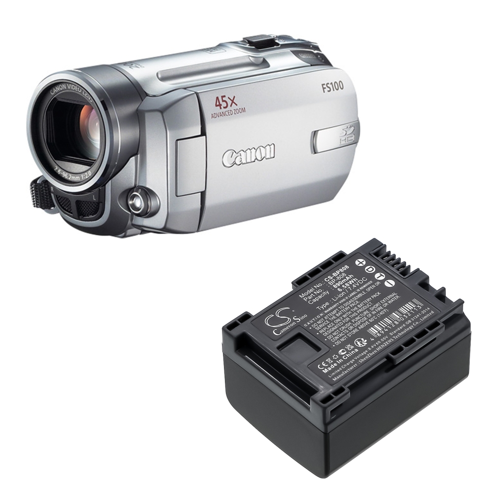 Batería de la cámara Canon VIXIA HFS30