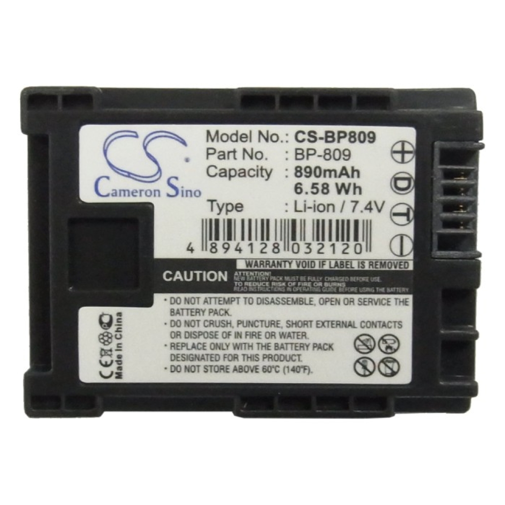 Batería de la cámara Canon VIXIA HFS30