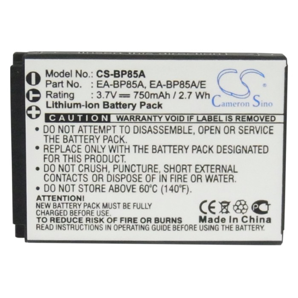 Batería de la cámara Samsung EC-WB210ZBPRUS
