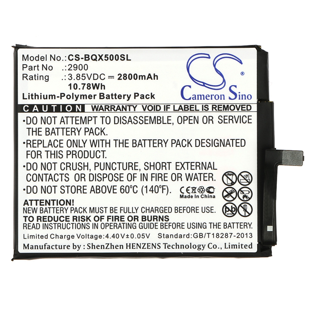 Batería del teléfono móvil Bq CS-BQX500SL
