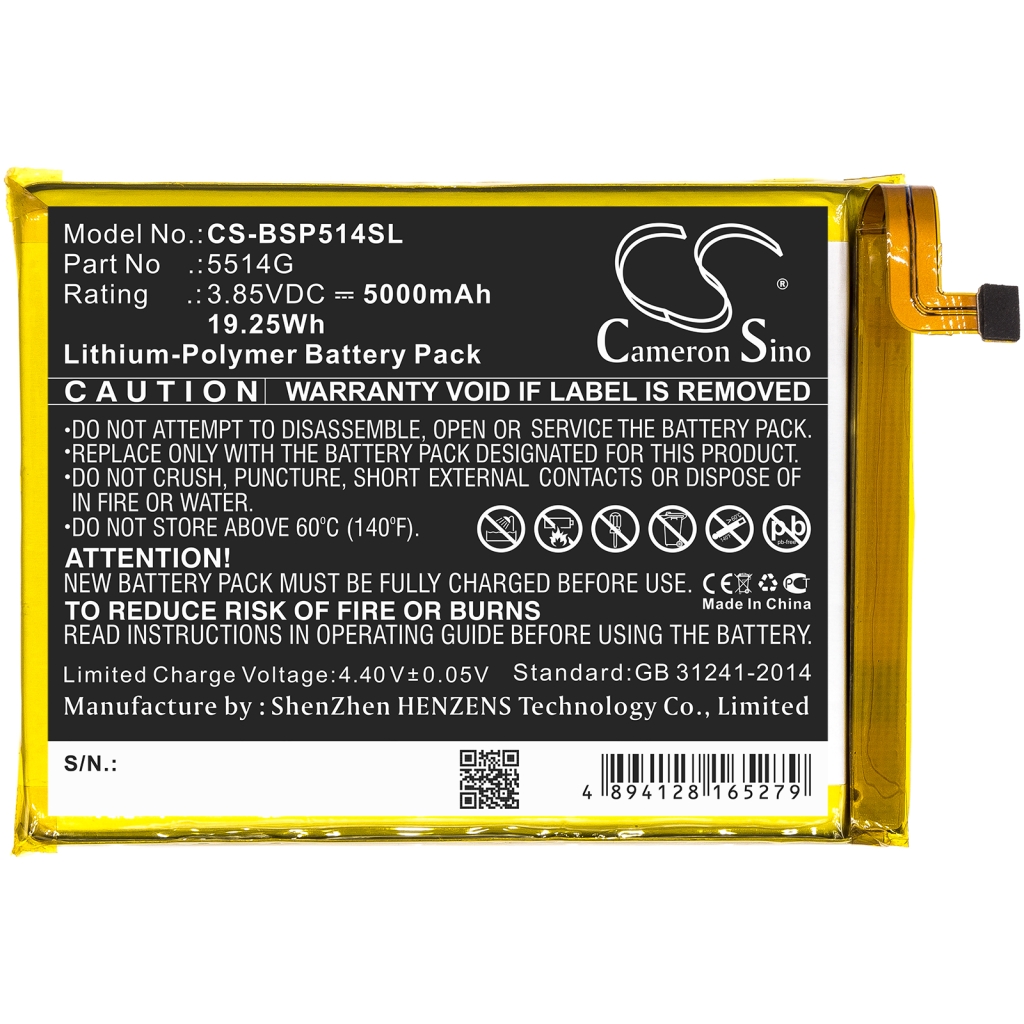 Batería del teléfono móvil Bq CS-BSP514SL