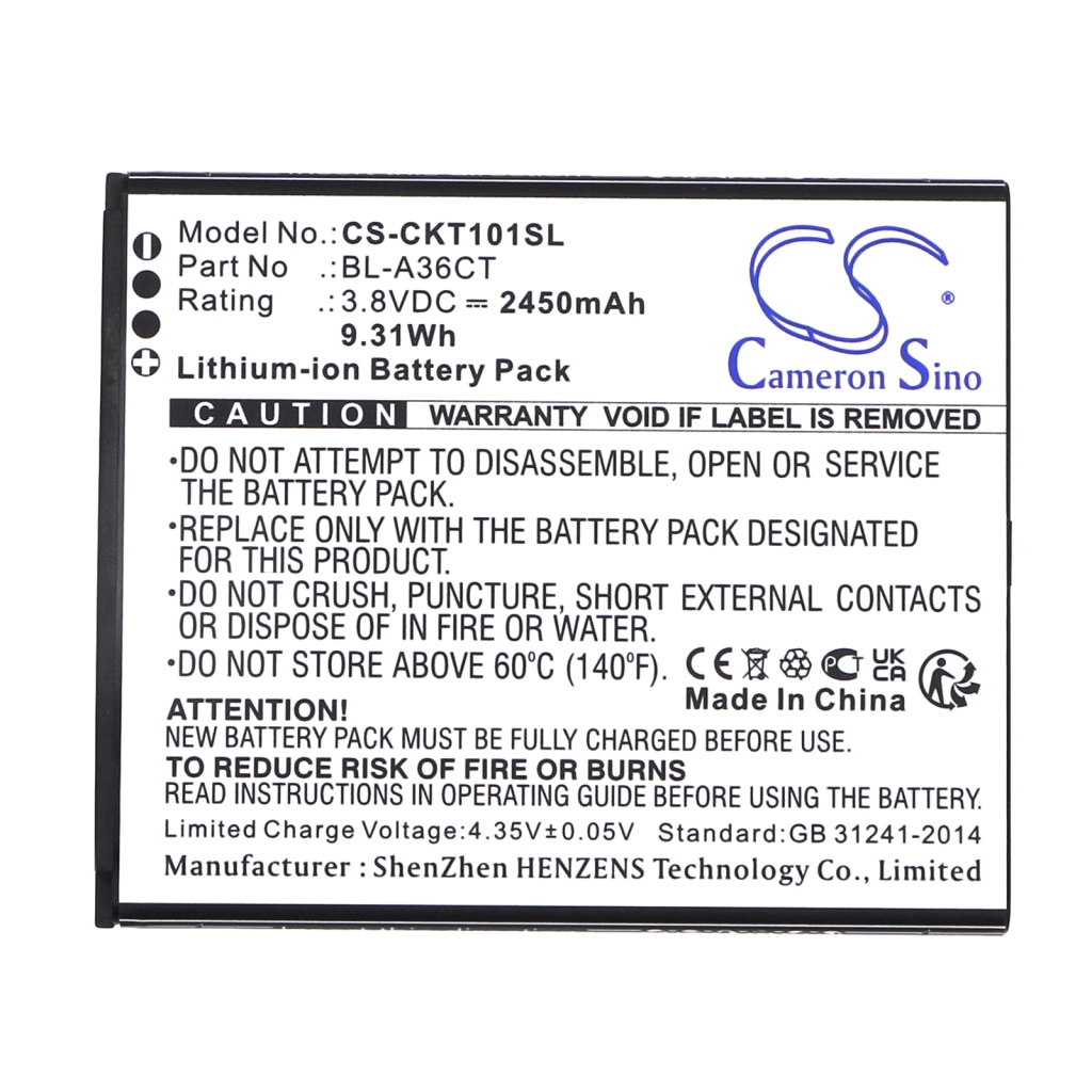 Batería del teléfono móvil Cricket CS-CKT101SL