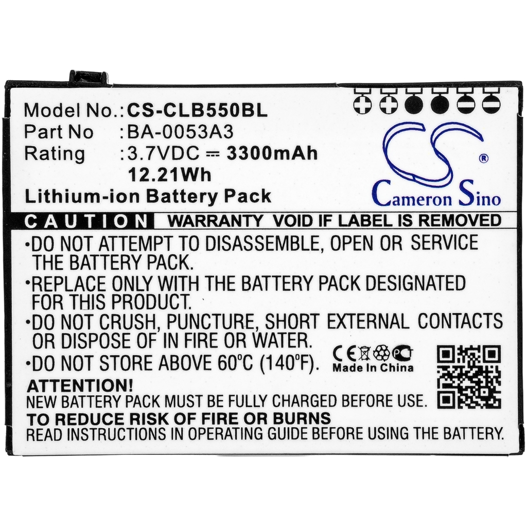 Batería de código de barras, escáner Cipherlab CP50