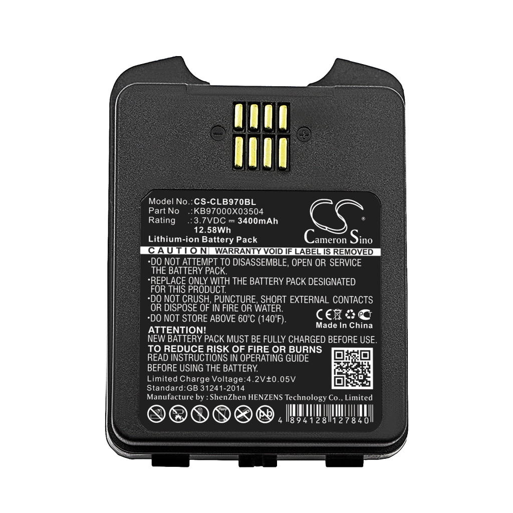 Batería de código de barras, escáner Cipherlab 9700