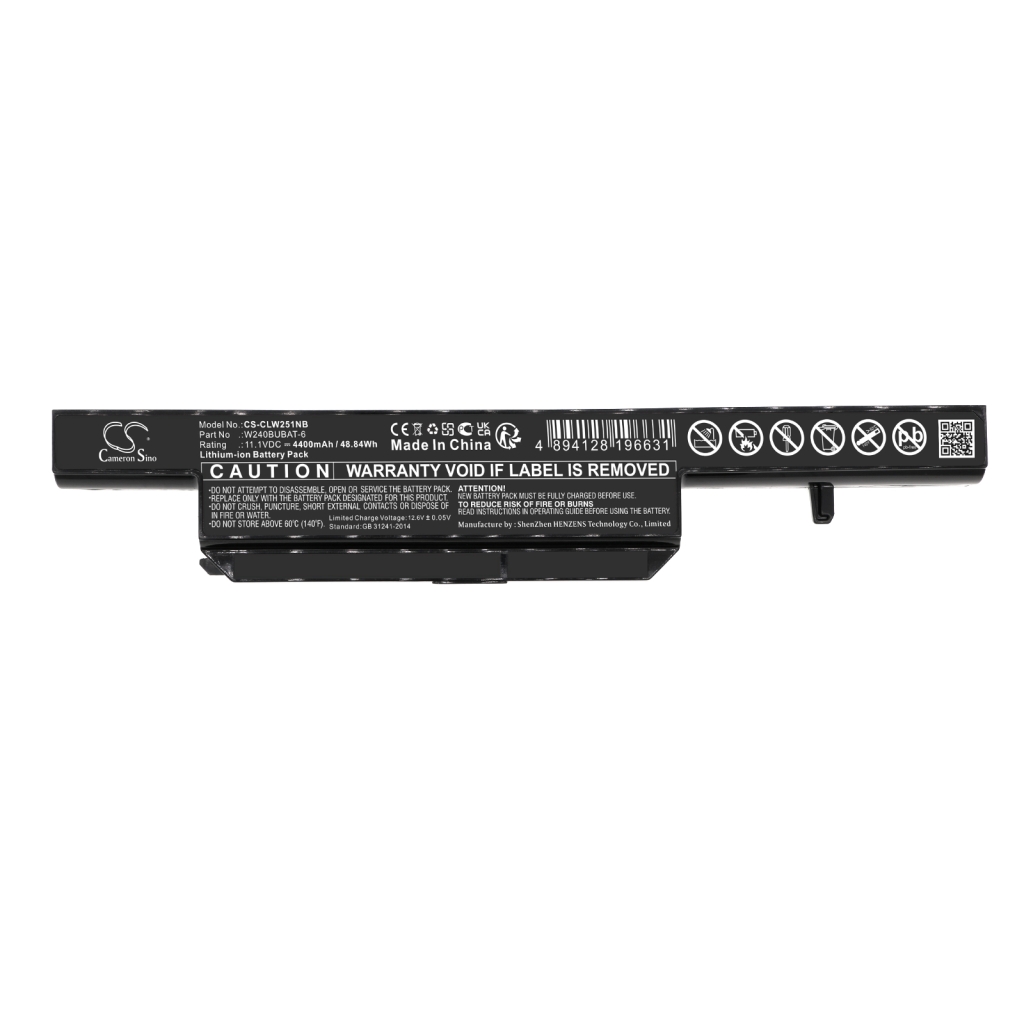 Batería para portátil CLEVO CS-CLW251NB