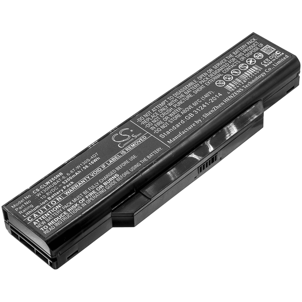 Batería para portátil CLEVO CS-CLW255NB